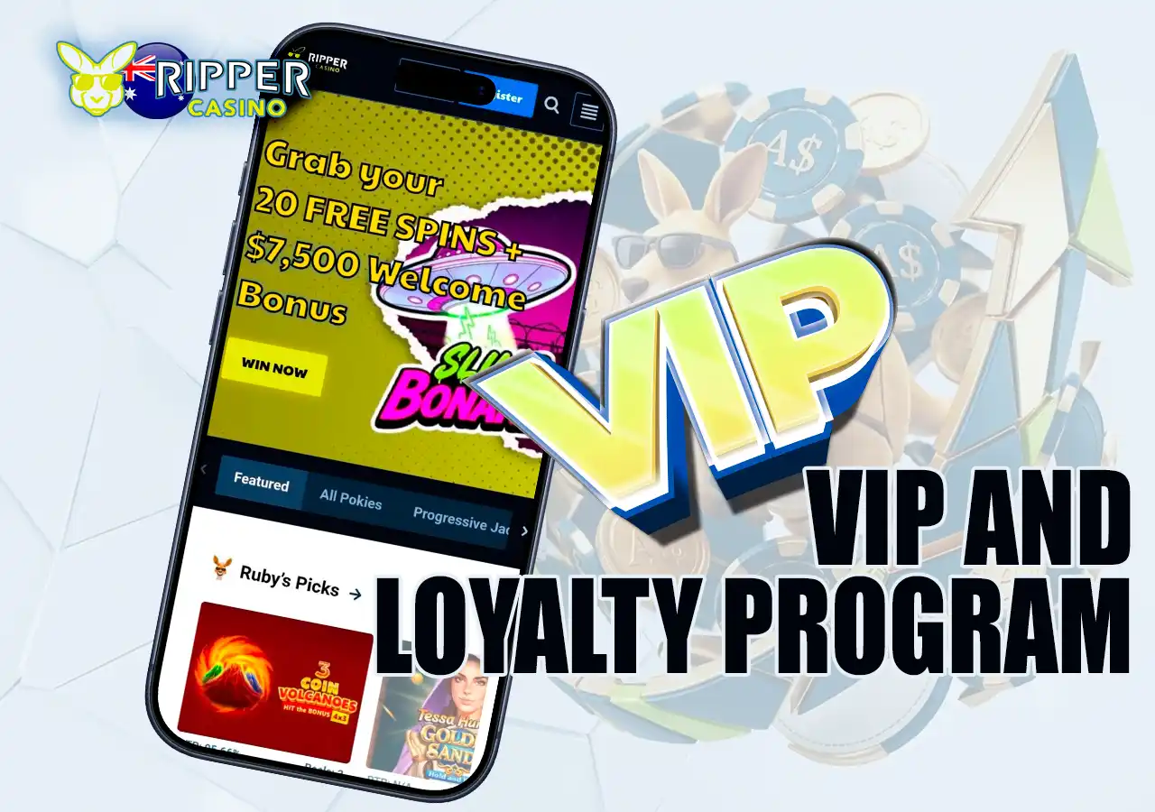 Exclusive rewards and loyalty program benefits for VIP players at Ripper.
